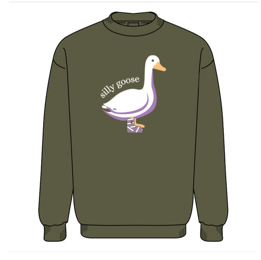 Silly Goose Crewneck Sweatshirt by Daffodil Valley